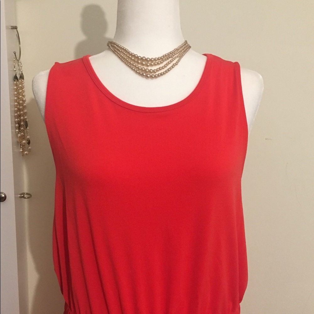 Coral/Orange Summer Dress